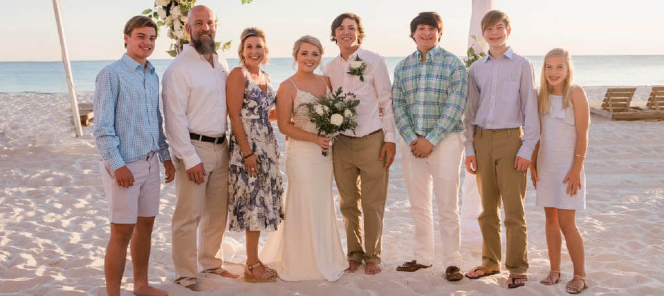 A Life Changes wedding on the beach