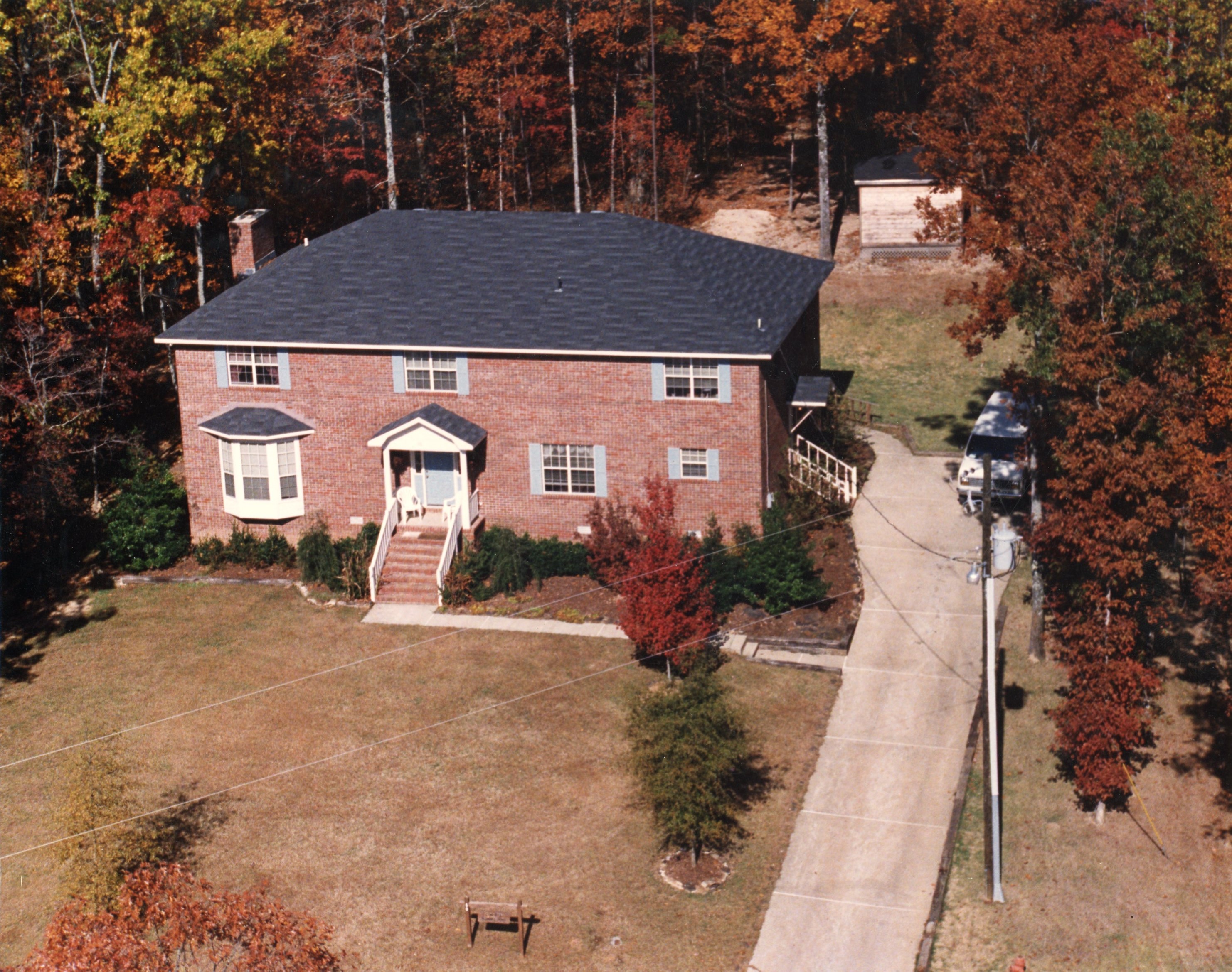 McDaniel Home, Aerial View