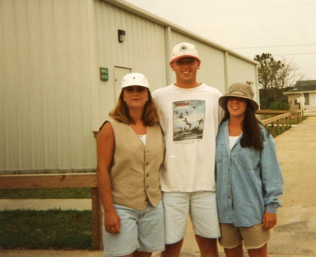 Michelle Fogle, Jonathan King, Stacy Friis, BOR Beach Trip, 1993